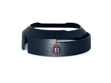 Legacy VROptiker lens insert, top view showing the R/L marking position