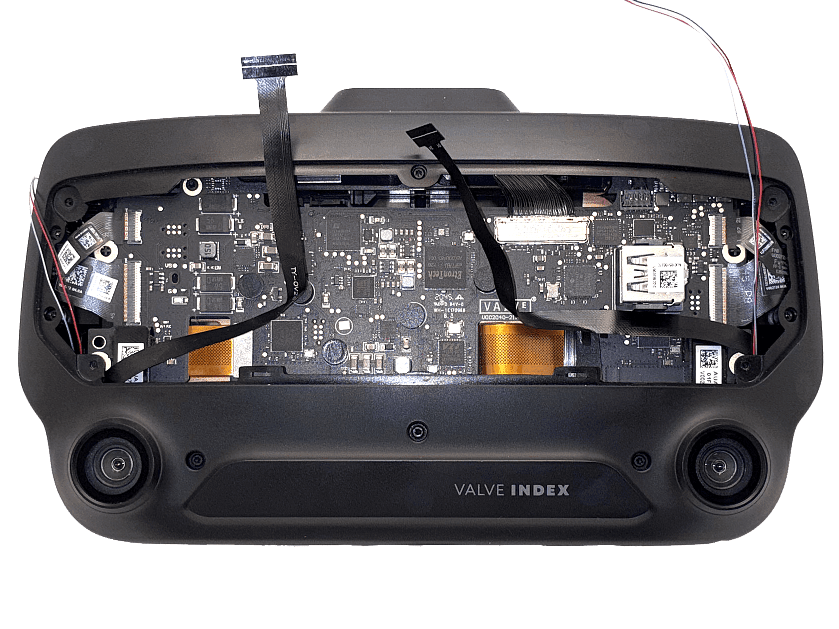 Cables pre-bent and routed correctly through the frunk