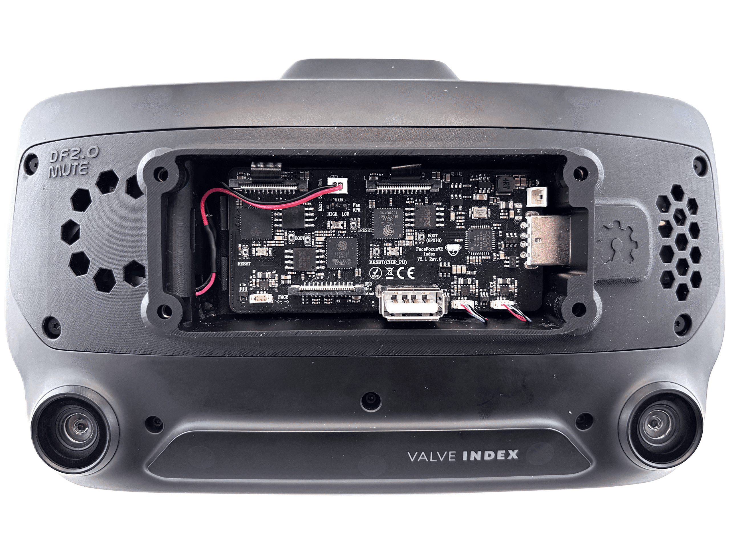 Fan connector plugged into the mainboard