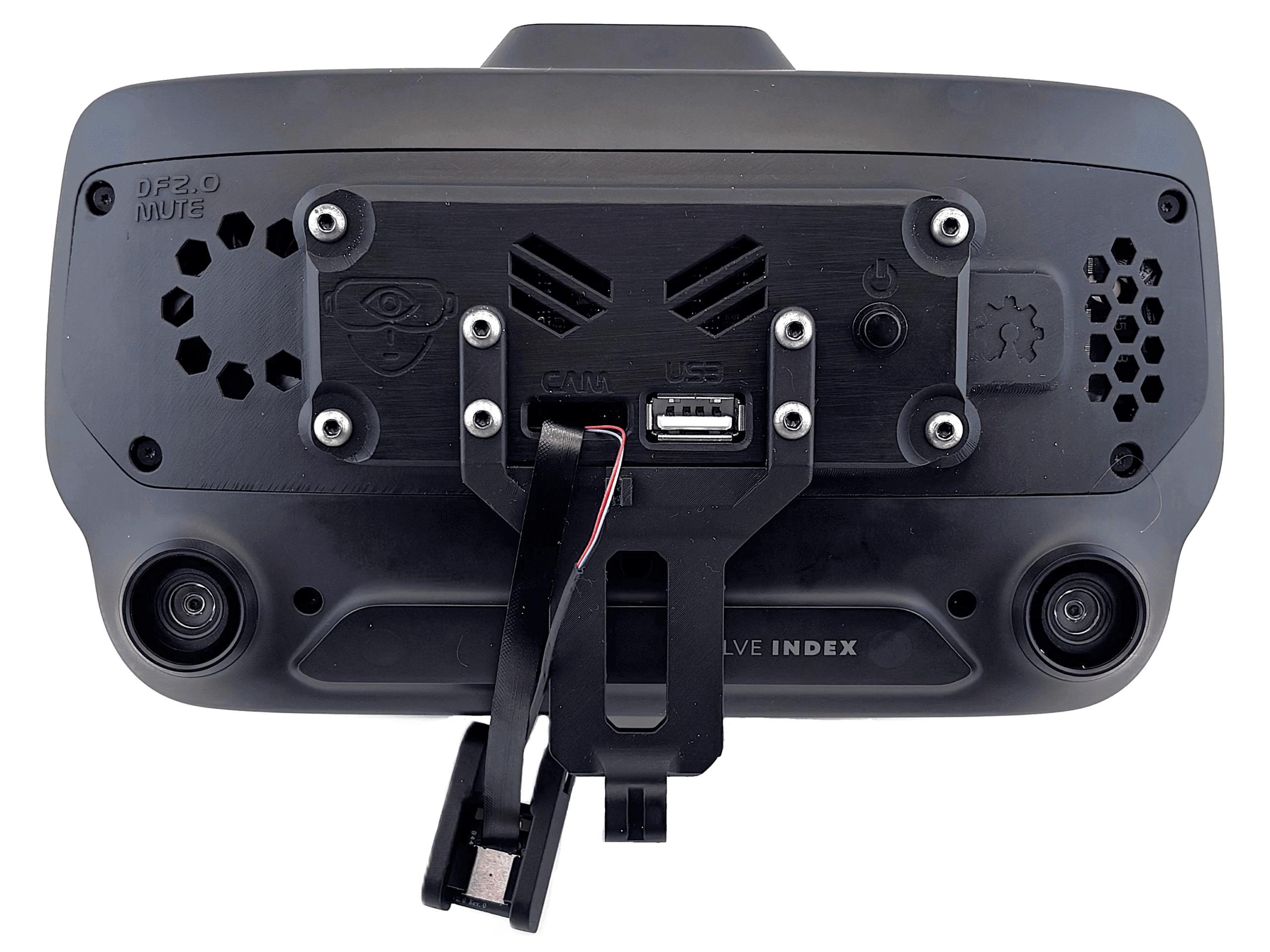 Ribbon cable fed through the designated holder