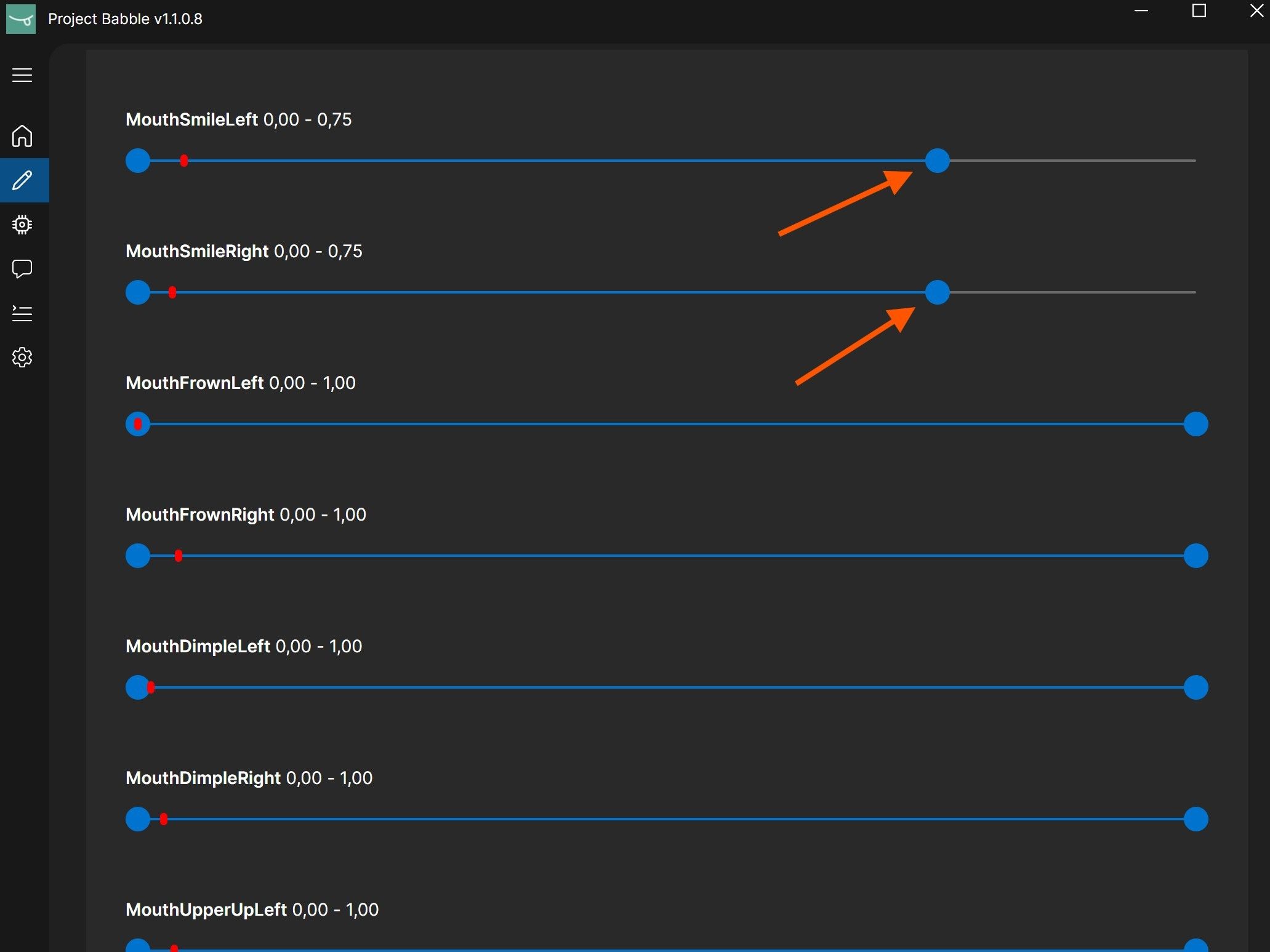 Experimenting with expression parameters in VRChat mirror